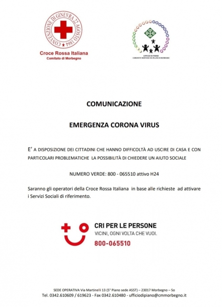 Emergenza corona virus